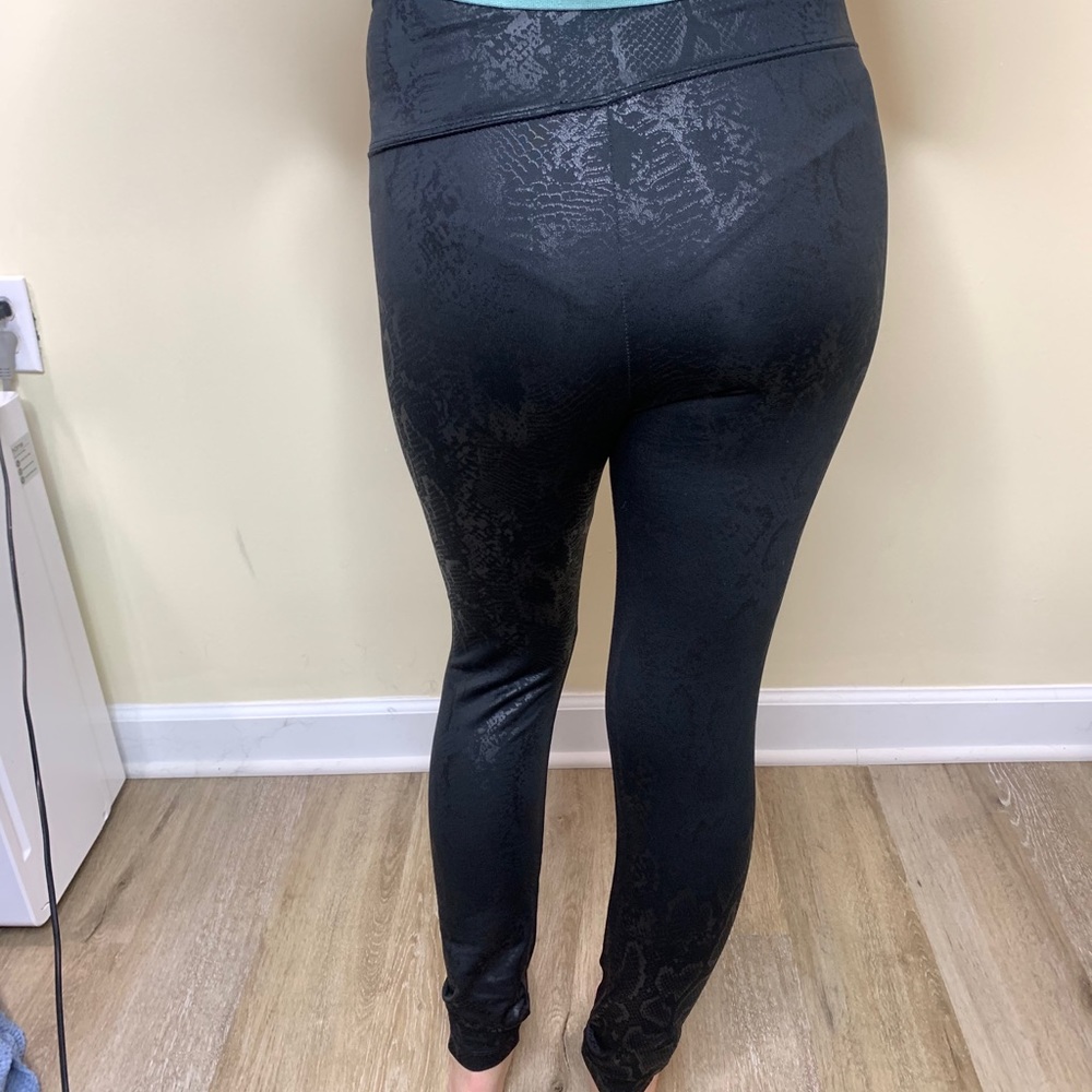 American Eagle Black Snake Leggings